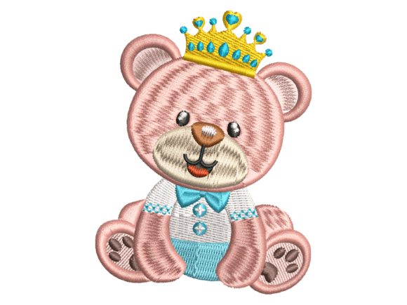 Crowned Teddy Bear Embroidery Design Review
