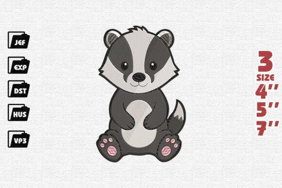 Cute Badger Embroidery Design Review for Sellers