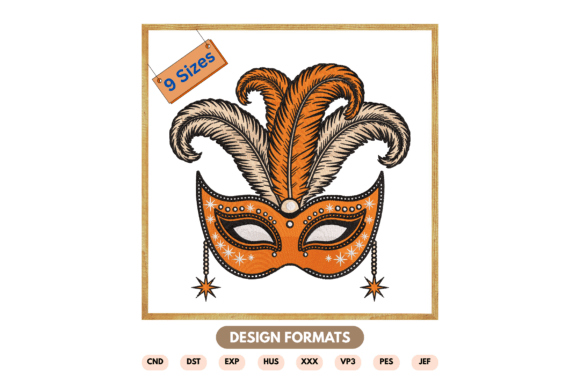 Review: Masquerade Mask Embroidery Design