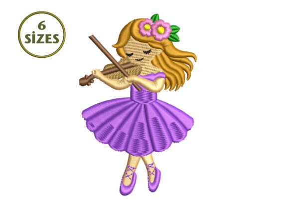 Reviewing Ballerina Girl Violin Embroidery